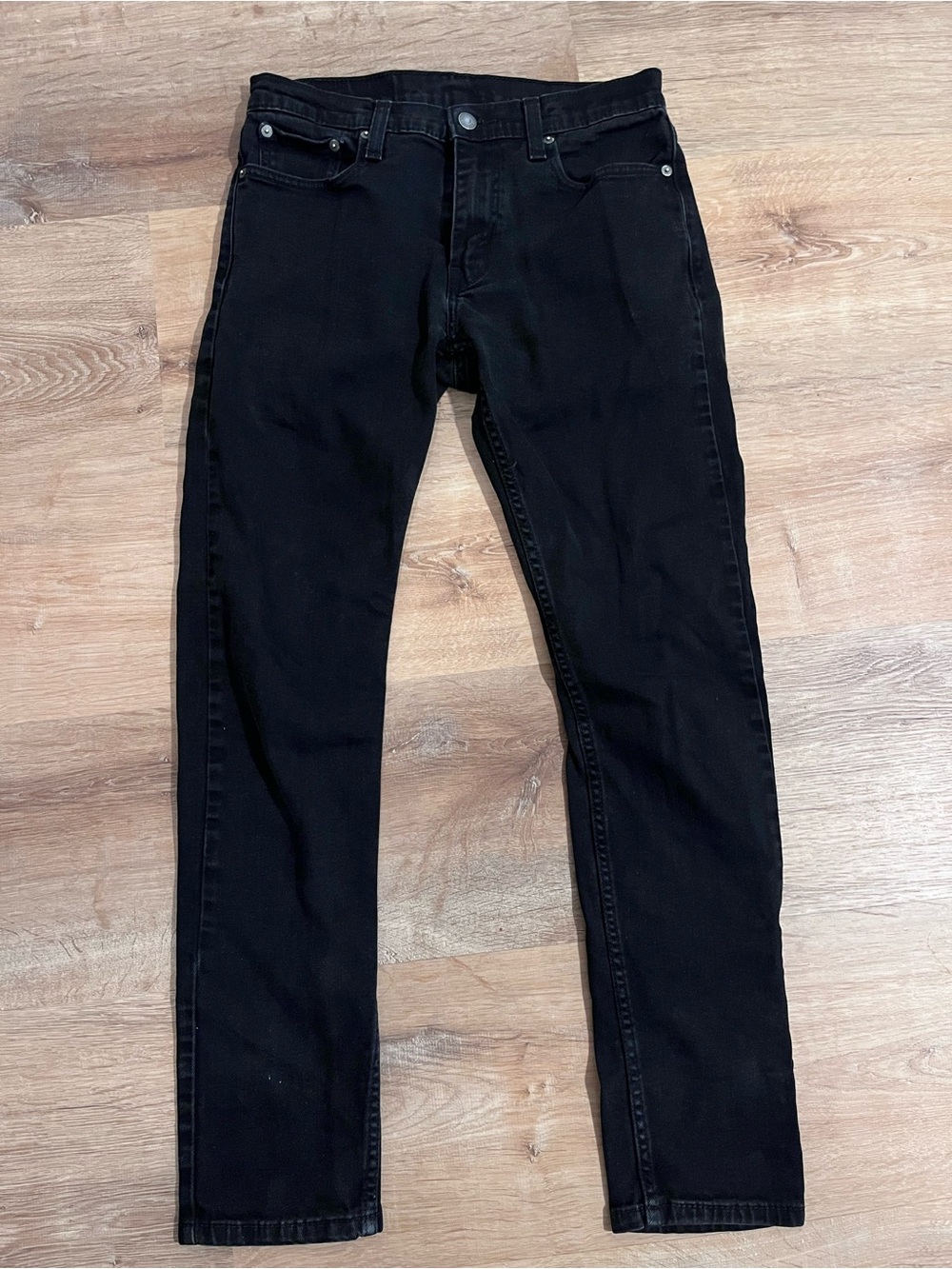 Levi's 512 black slim straight jeans